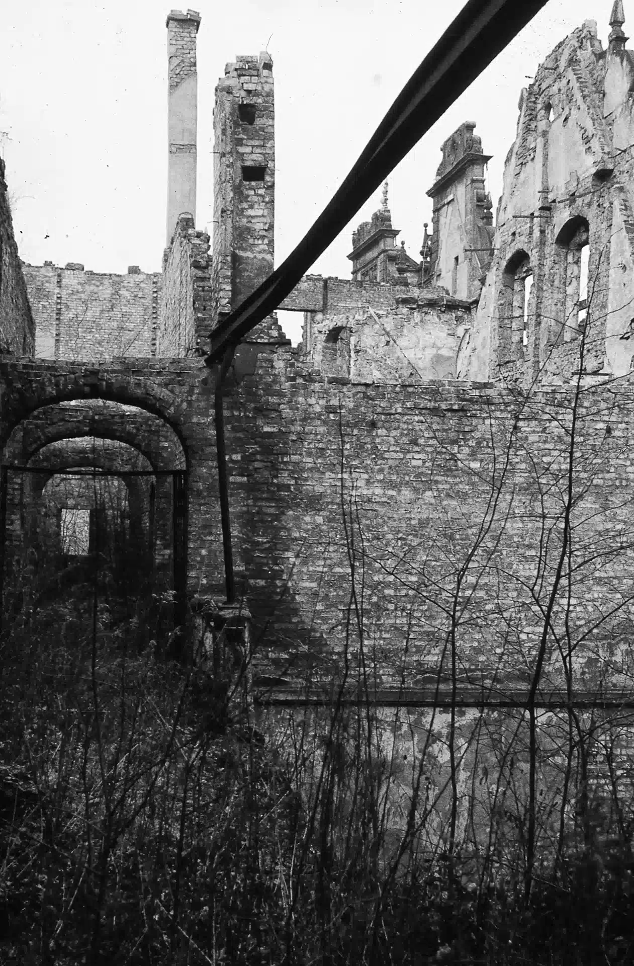 Ruine Schloss Dresde.1980er Jahre